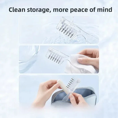 e??¡ìRefillable Scalp Oil Applicator Comb with 6 Metal Massage Tips a?? Even Root Serum Distribution & Scalp Stimulation for Hair Care