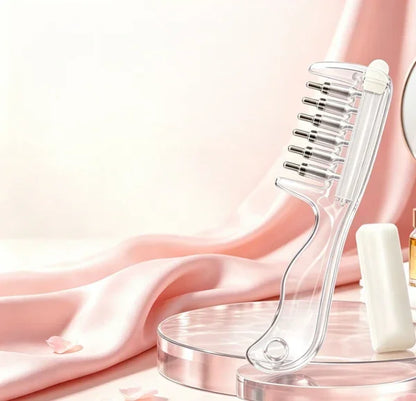 e??¡ìRefillable Scalp Oil Applicator Comb with 6 Metal Massage Tips a?? Even Root Serum Distribution & Scalp Stimulation for Hair Care